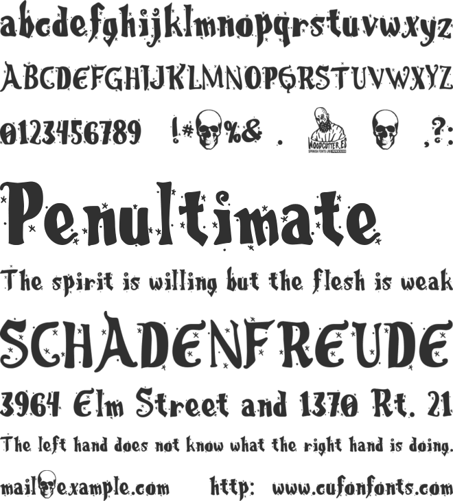 Christmas Songs font preview