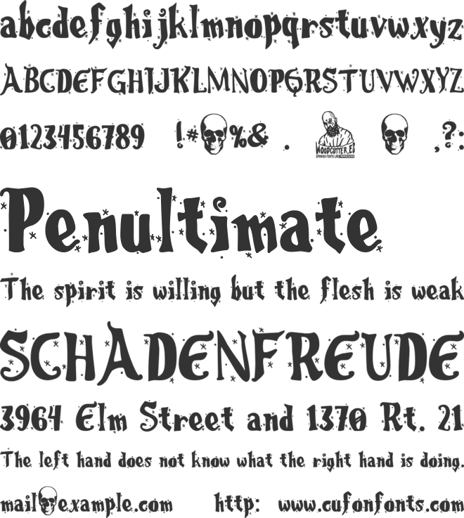 Christmas Songs font preview