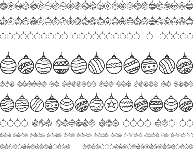 Decorative Lights font preview