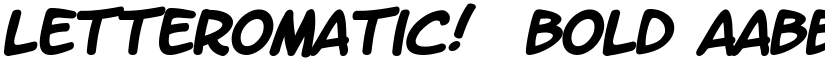 LetterOMatic!  Bold font