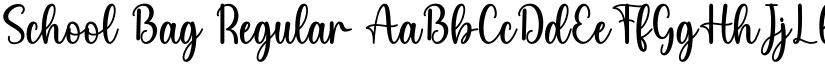 School Bag Regular font