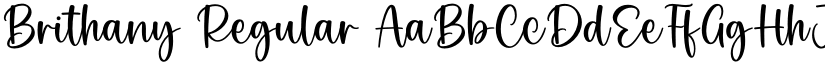 Brithany Regular font