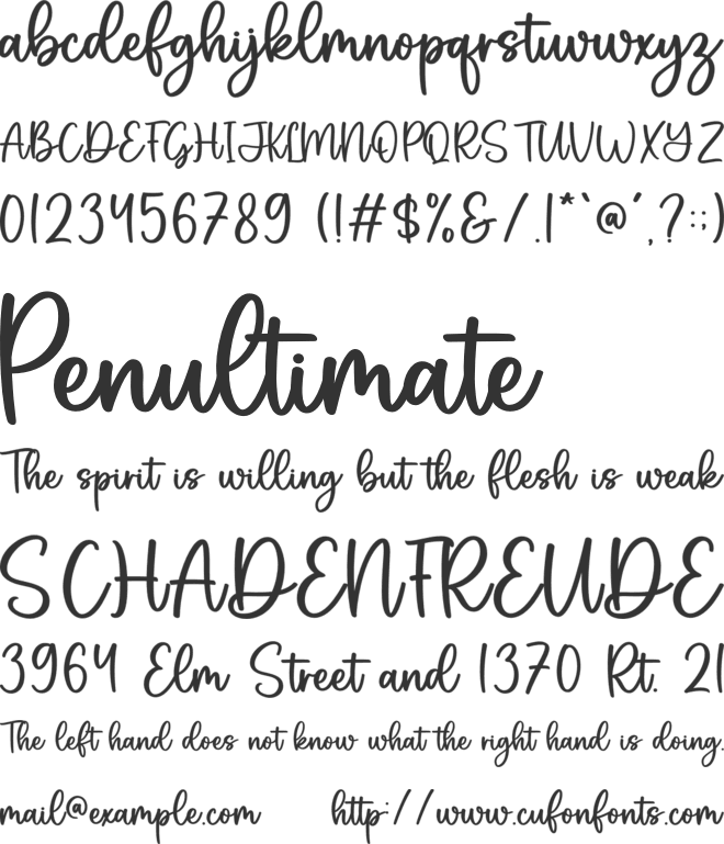 Rustic Market font preview