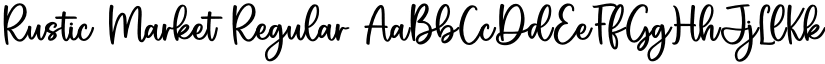 Rustic Market Regular font