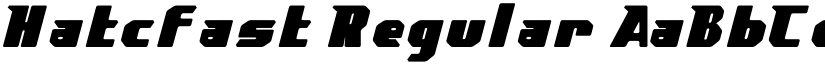 Hatcfast Regular font