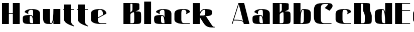 Hautte Black font