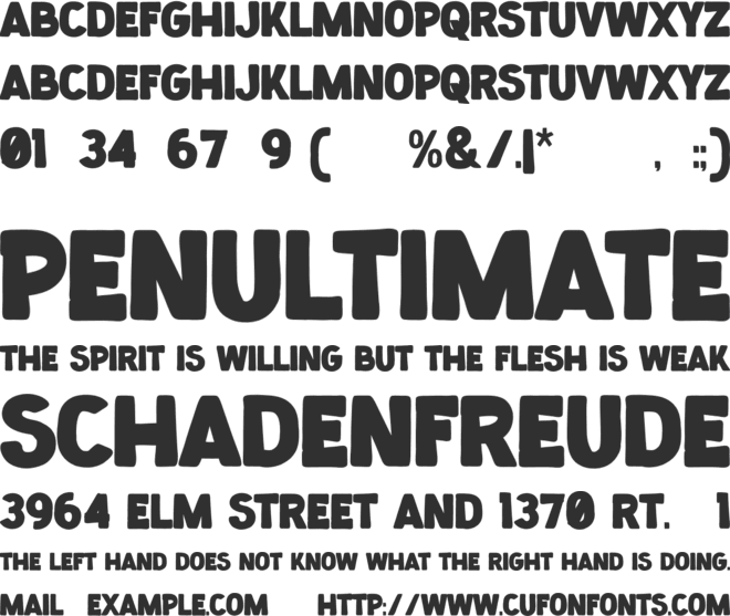 blackbuster font preview