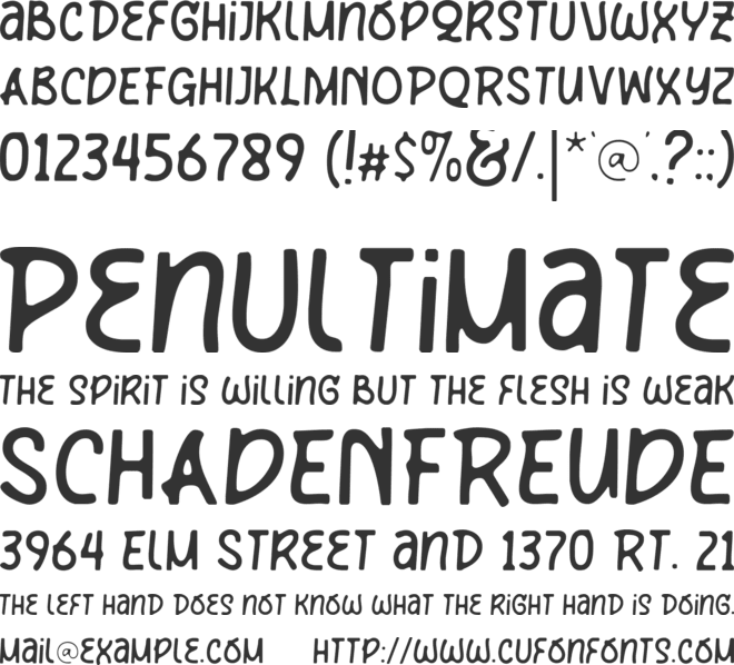 Kochay font preview