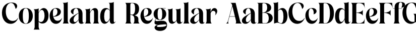 Copeland Regular font