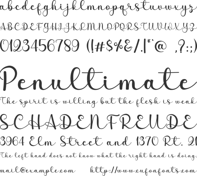 Everlast Martina font preview