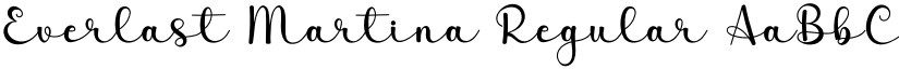 Everlast Martina Regular font