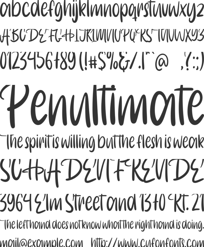 Winter Joy font preview