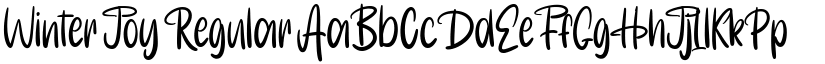 Winter Joy Regular font