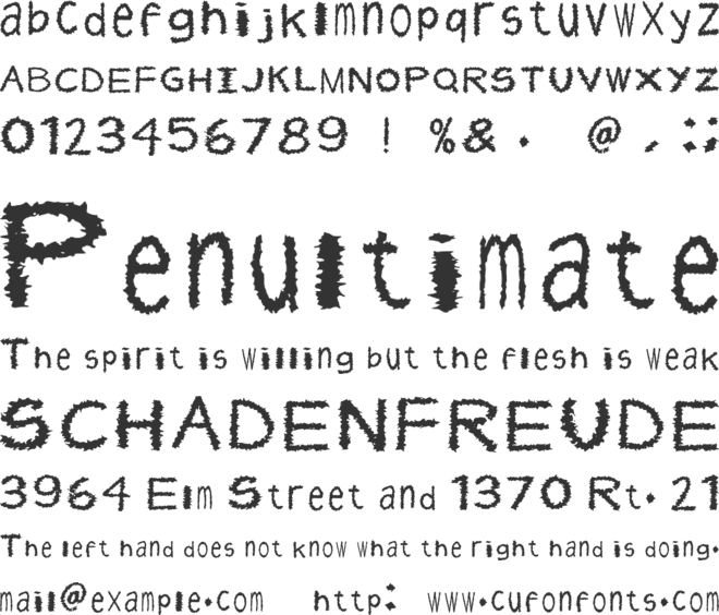 Winter Nebula Font font preview