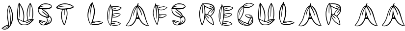 Just Leafs Regular font