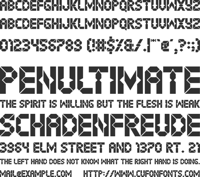Digital Dystopia font preview