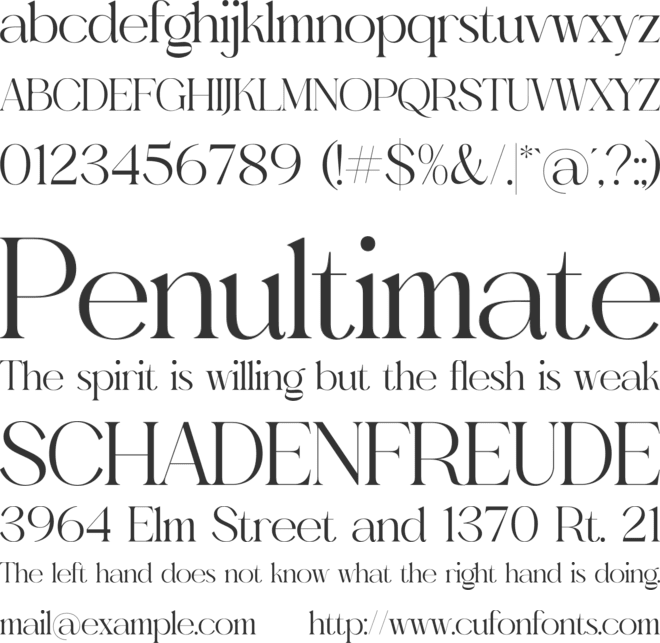 Gealova font preview