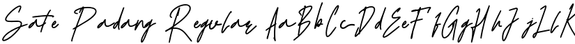 Sate Padang Regular font