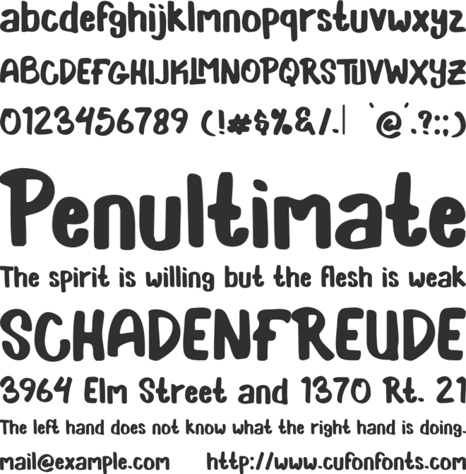 Gord Playful font preview