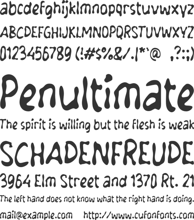 j Jelly Cool font preview