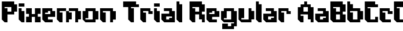 Pixemon Trial Regular font