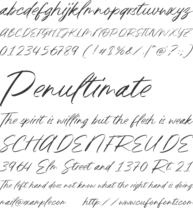 Hopewell font preview