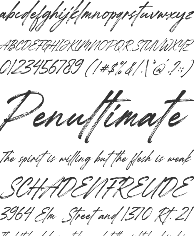 Starlight Alaska font preview