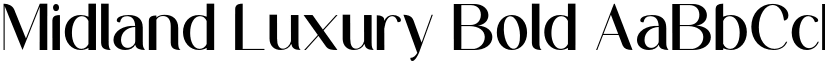 Midland Luxury Bold font
