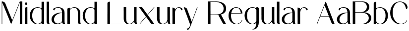 Midland Luxury Regular font