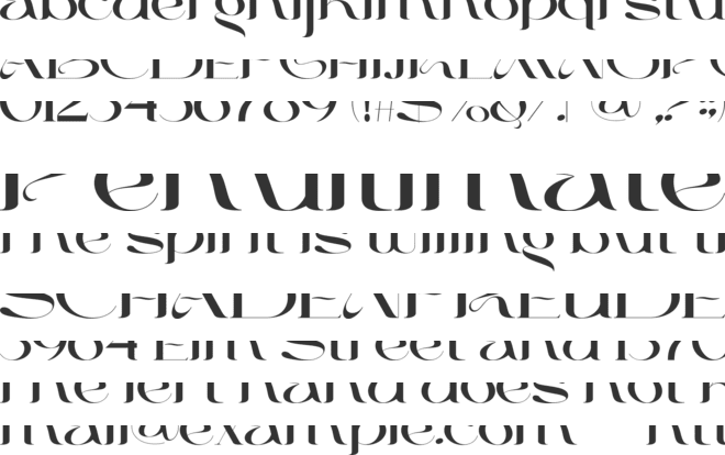 Maroon And Black font preview