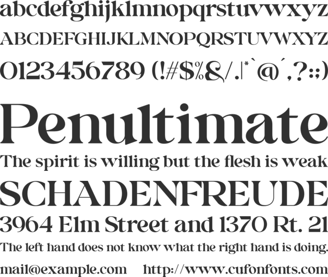 Binter Display Font font preview