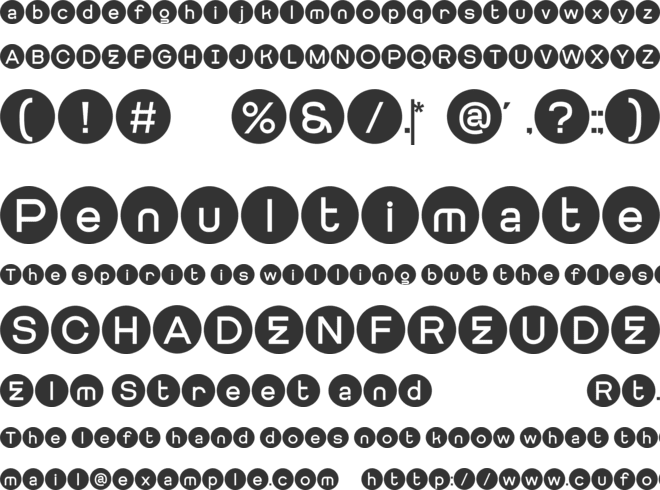 Getboreg Spare font preview