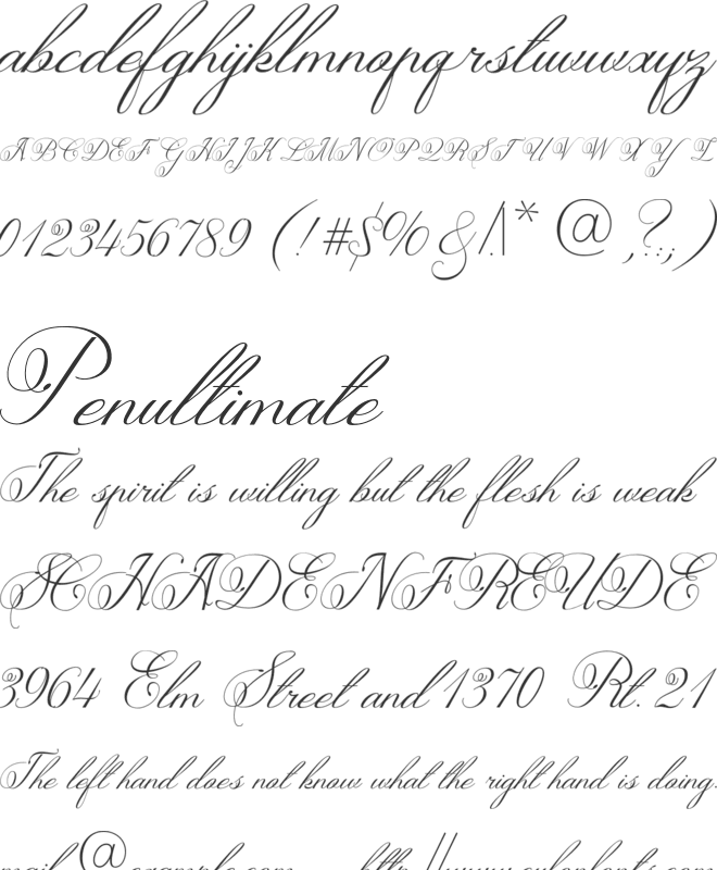 Adediala font preview