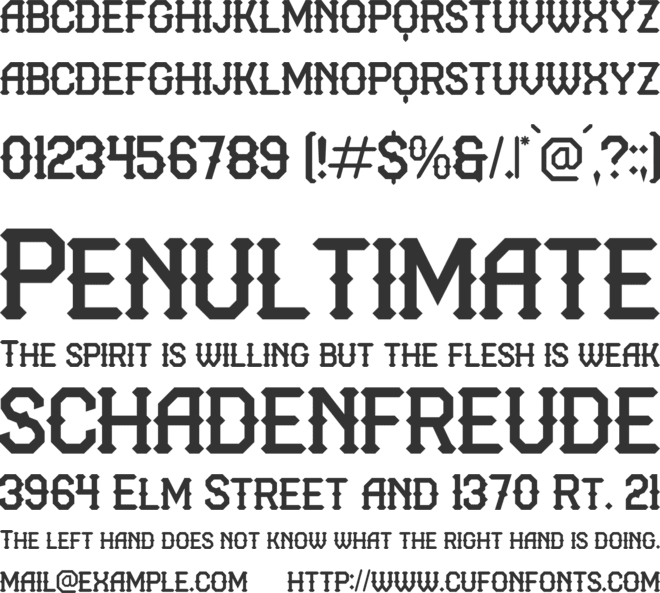 Morthan Blacks font preview