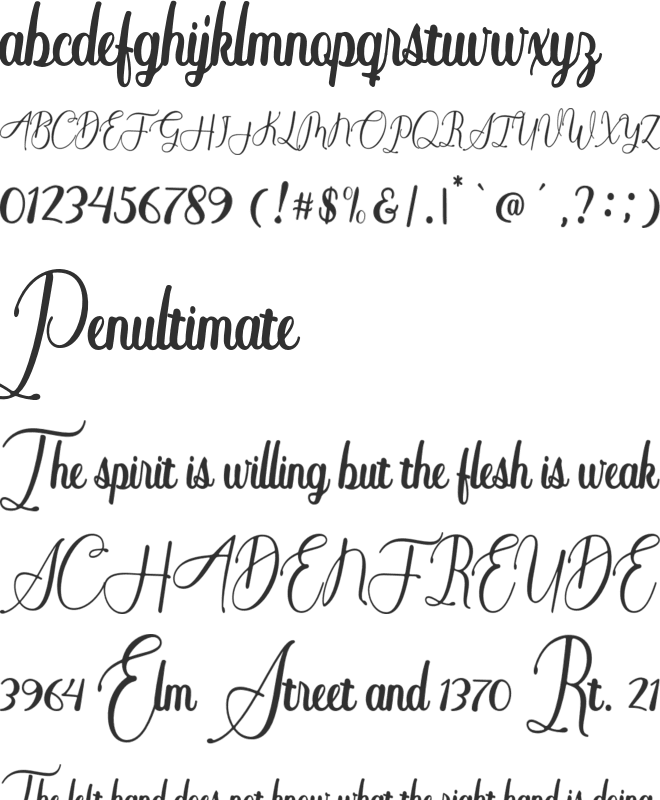 Anthony 2 font preview