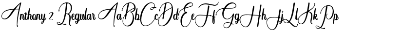 Anthony 2 Regular font