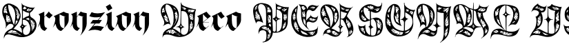 Bronzion Deco PERSONAL USE Regular font