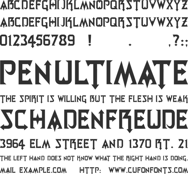 MAJY4 font preview