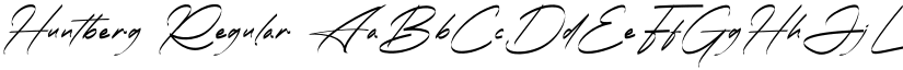 Huntberg Regular font