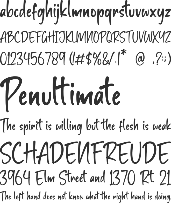 Holiday Delight font preview