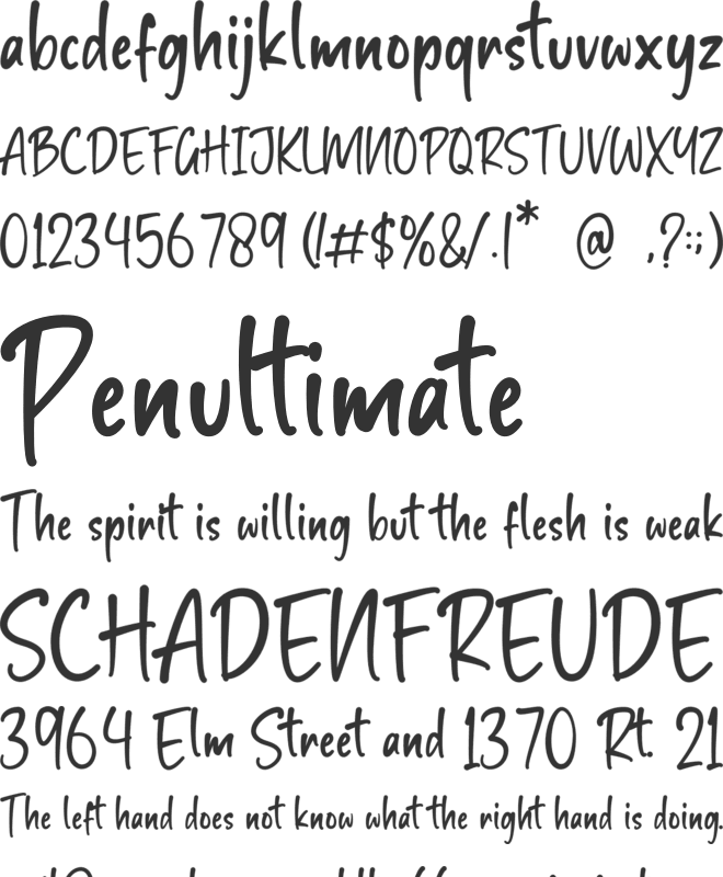 Holiday Delight font preview
