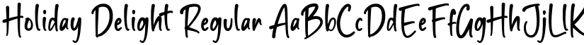 Holiday Delight Regular font