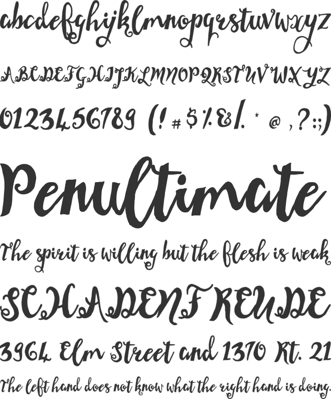 Quintessa font preview