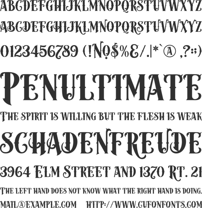 Moyers font preview