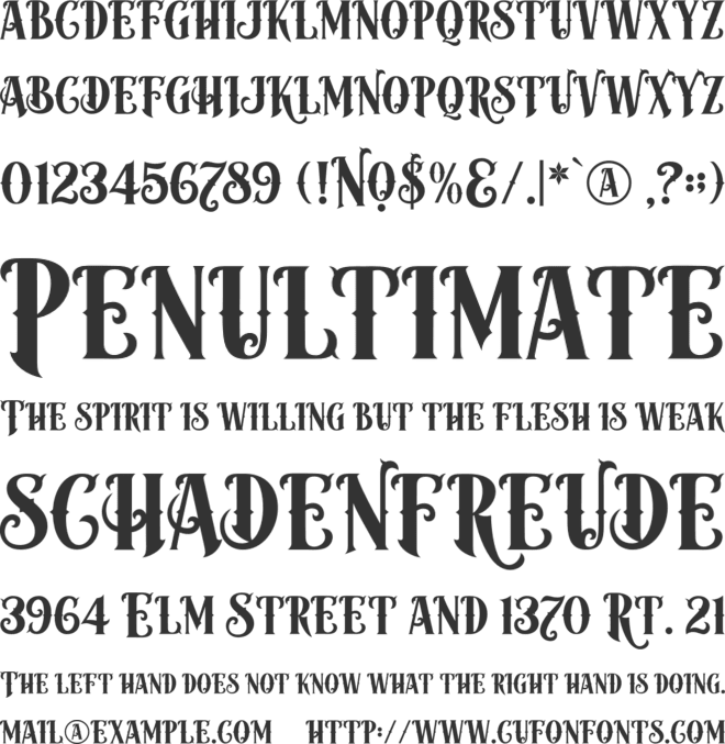 Moyers font preview