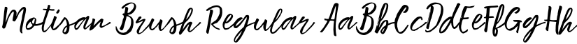 Motisan Brush Regular font