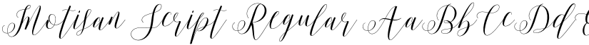 Motisan Script Regular font