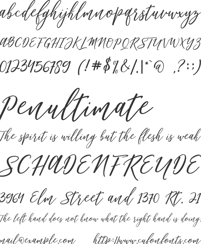 Matterhon font preview