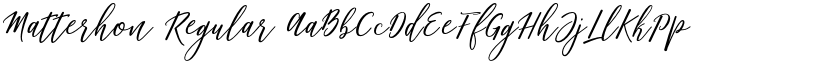Matterhon Regular font