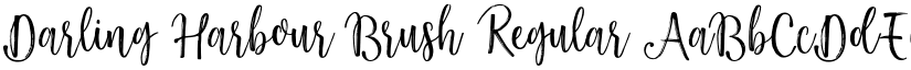Darling Harbour Brush Regular font